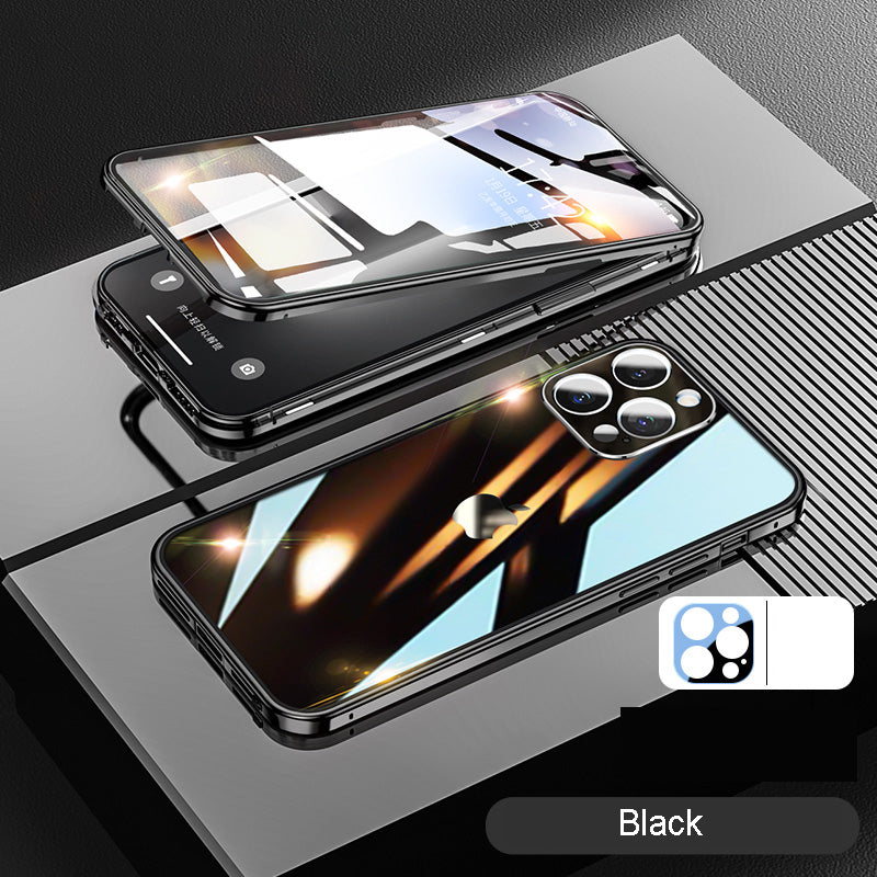 MagicJohn Double-Sided Privacy Glass iPhone Case
