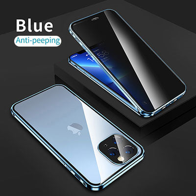 MagicJohn Double-Sided Privacy Glass iPhone Case